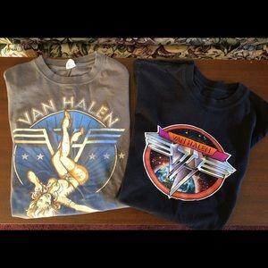 Lot of two Van Halen T shirts